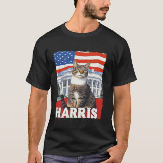 Funny Childless Cat Ladies For Harris 2024 T Shirt