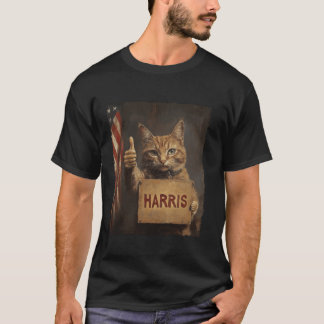 Funny Childless Cat Ladies For Harris 2024 T Shirt