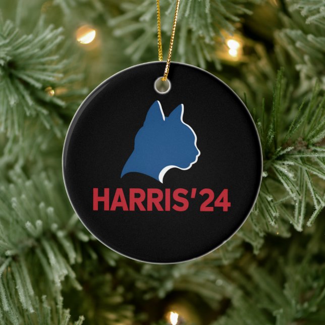 Funny Childless Cat Lady For Quote 2024 Ceramic Tree Decoration (Tree)