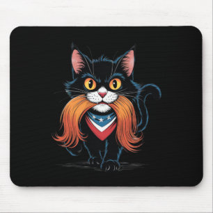 Funny Childless Cat Lady With Trump Hair Vote Kama Mouse Pad