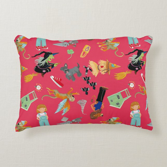 Funny children's characters decorative cushion (Front)