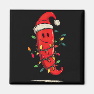 Funny Chili Pepper Christmas Graphics Lights Lover Magnet