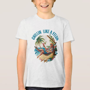 Funny Chillin Like A Felon Summer 2024 2024 Trump  Tri-Blend Shirt