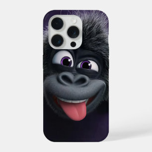 Funny chimpanzee cartoon  iPhone 15 pro case
