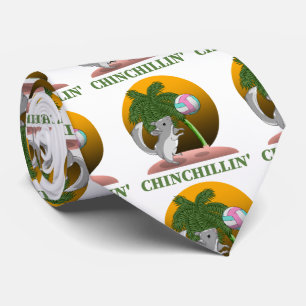 Funny Chinchilla Chinchillin' Tie