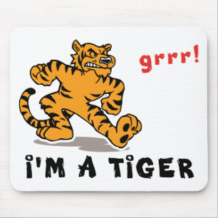 Funny Chinese Zodiac Tiger Mouse Pad