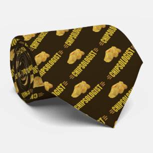 Funny CHIPSOLOGIST Potato Chip Lovers Tie