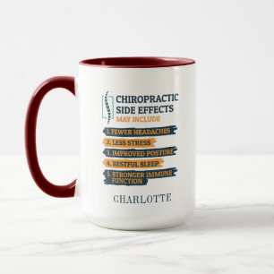 Funny Chiropractic Side Effects Gag Personalised Mug