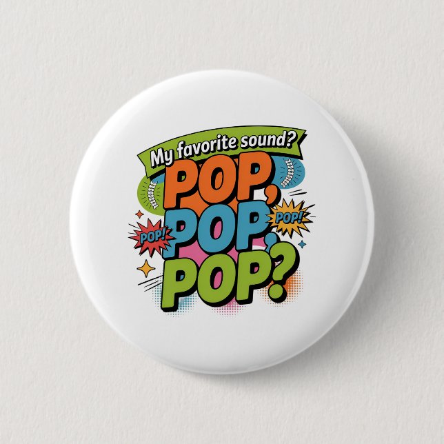 Funny Chiropractor Pop Sound Gift 6 Cm Round Badge (Front)