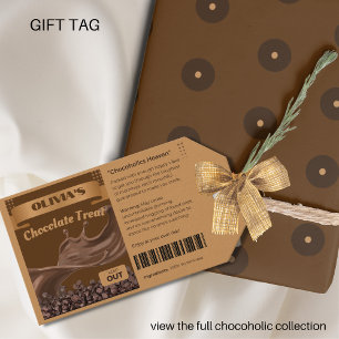 FUNNY Chocoholics Named Chocolate Treats Labels