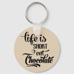Funny Chocolate Addict Chocolate Lover Candy Bar Key Ring