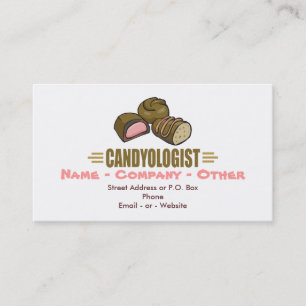 Funny Chocolate Candy Business Card