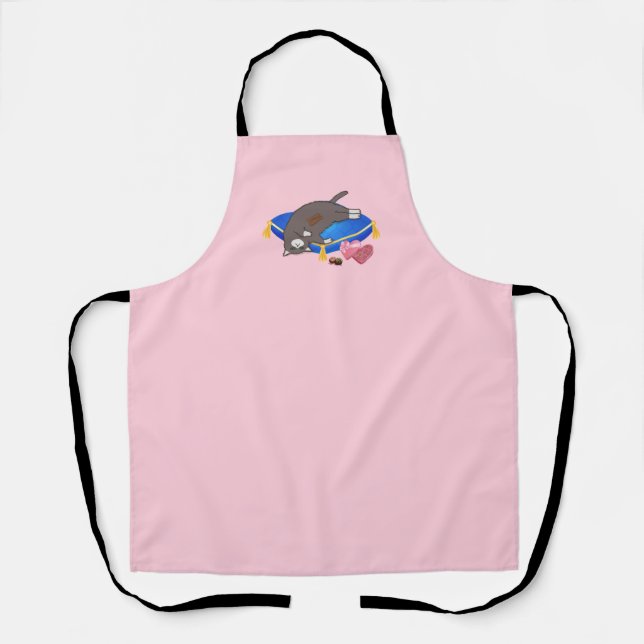 Funny Chocolate Cat Apron (Front)