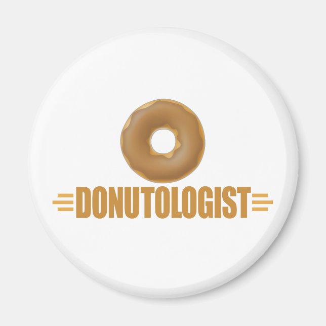 Funny Chocolate Doughnut Lover Magnet (Front)