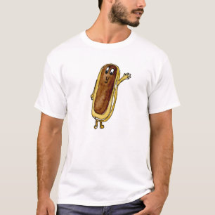 Funny Chocolate Eclair Quirky Watercolour Art T-Shirt