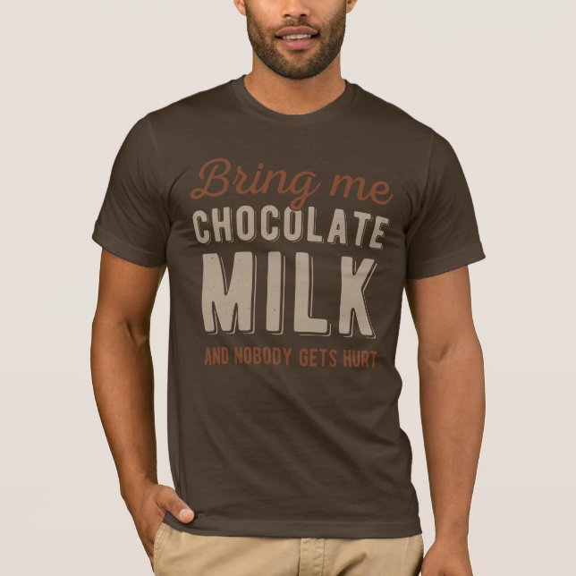 Funny Chocolate Milk T-Shirt (Front)