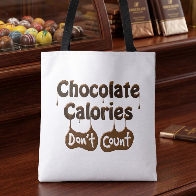 Funny Chocolate Obsession Friendship Quote Tote Bag (Creator Uploaded)
