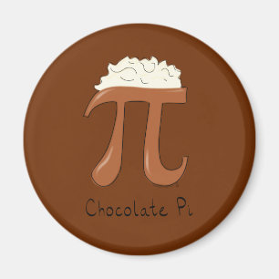 Funny Chocolate Pi Symbol Math Teacher Magnet