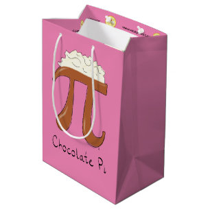 Funny Chocolate Pi Symbol Math Teacher Medium Gift Bag