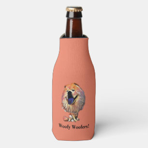 Funny Chow Chow Dog Bottle Cooler