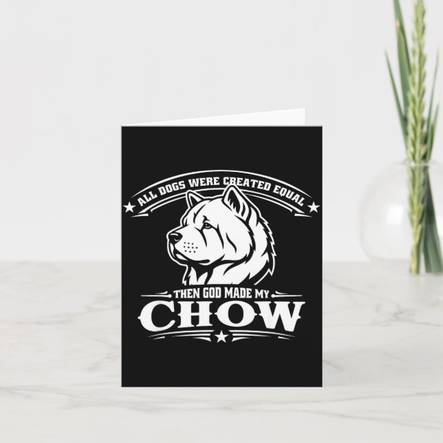 Funny chow chow dog  card (Front)