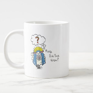 Funny Christian Christmas Cute Sheep Cartoon Large Coffee Mug