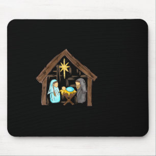 Funny Christian Christmas Jesus Oh Come Let Us Ado Mouse Pad