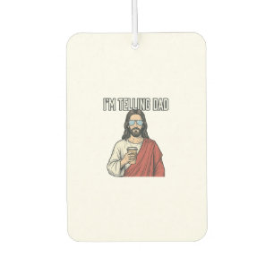 Funny Christian Dad Quote Vintage Car Air Freshener