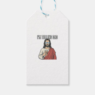 Funny Christian Dad Quote Vintage Gift Tags