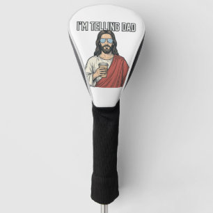 Funny Christian Dad Quote Vintage Golf Head Cover