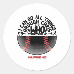 Funny Christian Gift For Boys Girls Cool Christian Classic Round Sticker
