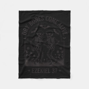 Funny Christian Halloween Dry Bones Come Alive Jes Fleece Blanket