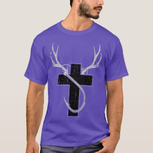 Funny Christian Hunting Fishing Lover Gift For Men T-Shirt