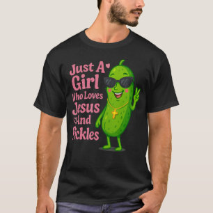 Funny Christian Just A Girl Who Loves Jesus And Pi T-Shirt