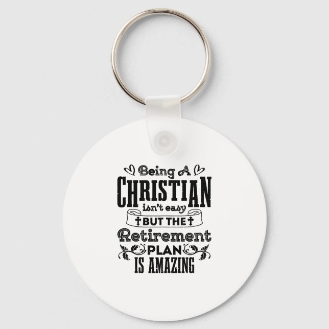 Funny Christian Pastor Gifts Apparel Pastors Quote Key Ring (Front)