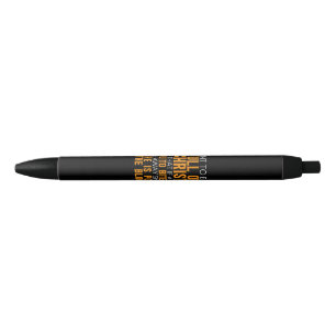Funny Christian Religious Servant Of God Faithful Black Ink Pen