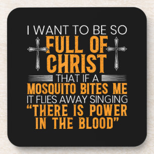 Funny Christian Religious Servant Of God Faithful  Coaster