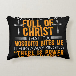 Funny Christian Religious Servant Of God Faithful  Decorative Cushion