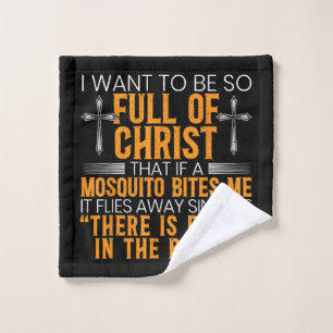 Funny Christian Religious Servant Of God Faithful Wash Cloth