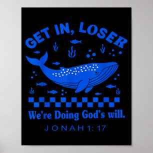 Funny christian saying bold god inspired faith poster