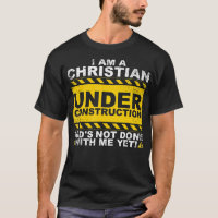 Funny Christian Under Construction Gift Catholic M