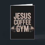 Funny Christian Workout Jesus Coffee Gym Barbell C Card<br><div class="desc">Funny Christian Workout Jesus Coffee Gym Barbell Cross Women Tank Top</div>