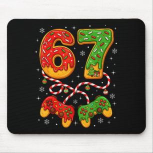 Funny Christmas 67 Gamer Xmas Holiday Boys Kids Mouse Pad