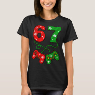 Funny Christmas 67 Meme Six Seven Video Games Game T-Shirt