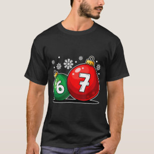 Funny Christmas 67 Six Seven Meme Gen Alpha Slang  T-Shirt