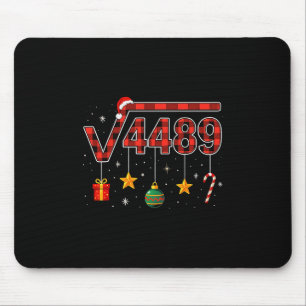 Funny Christmas 6 7 Six Seven Meme Square Root 448 Mouse Pad
