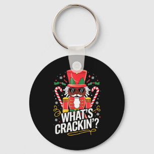 Funny Christmas African American Nutcracker Men Wo Key Ring
