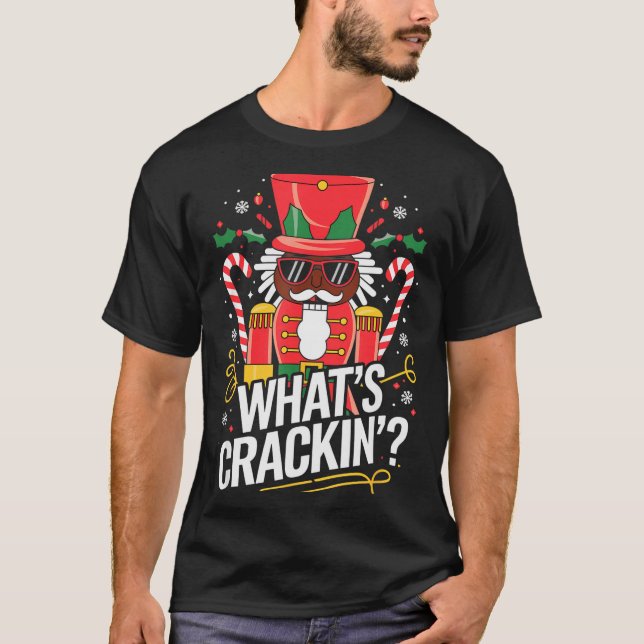 Funny Christmas African American Nutcracker Men Wo T-Shirt (Front)