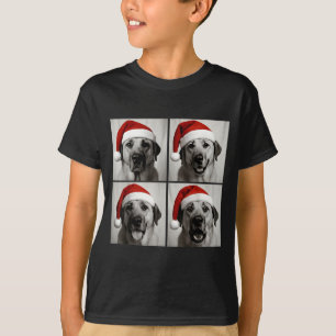 Funny Christmas Anatolian Shepherd Santa Dog Photo T-Shirt