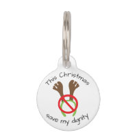 Funny Christmas Antlers Protest